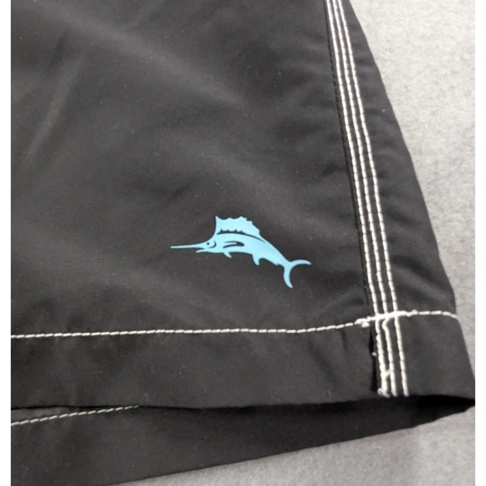 Tommy Bahama Mens XXXLT Naples Board Shorts Swim Trunks Black Contrast Stitching - Picture 2 of 9